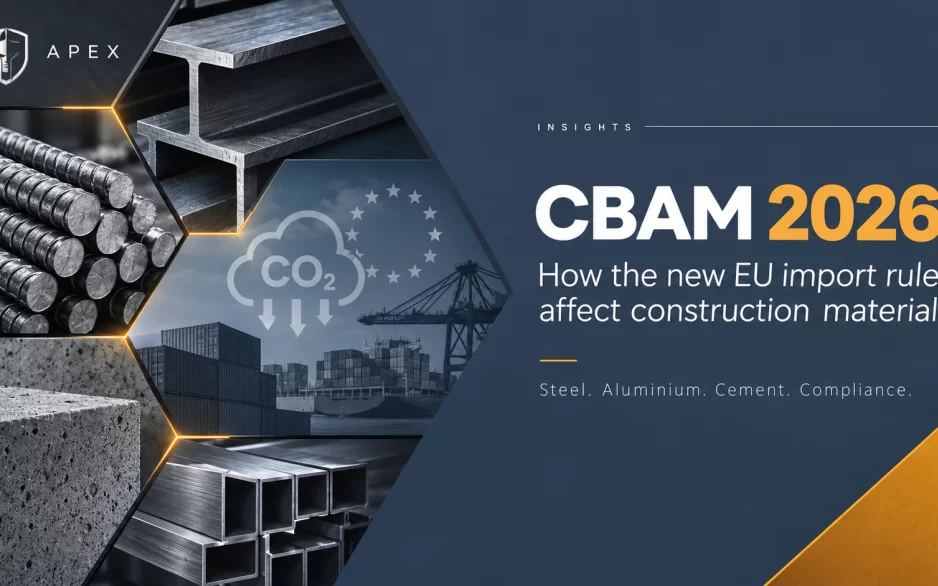 CBAM 2026: What the New EU Import Rules Mean for Construction Materials and Commercial Real Estate
